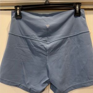 lululemon athletica align Women's Blue High-Waisted Shorts 4in